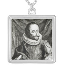 Portrait of Miguel de Cervantes Saavedra Pendants