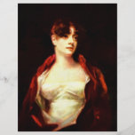 Portrait Of Mrs. Robert Scott Moncrieff By Raeburn Full Color Flyer