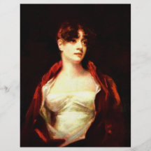 Portrait Of Mrs. Robert Scott Moncrieff By Raeburn Full Color Flyer