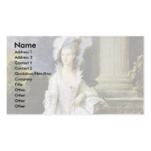 Portrait Of Mrs. Thomas Graham By Thomas Gainsboro Business Card Templates