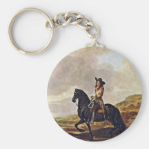 Portrait Of Pieter Schout Horse By Keyser Thomas D Key Chains
