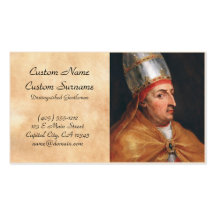 Portrait of Pope Nicholas V Peter Paul Rubens Business Card Templates