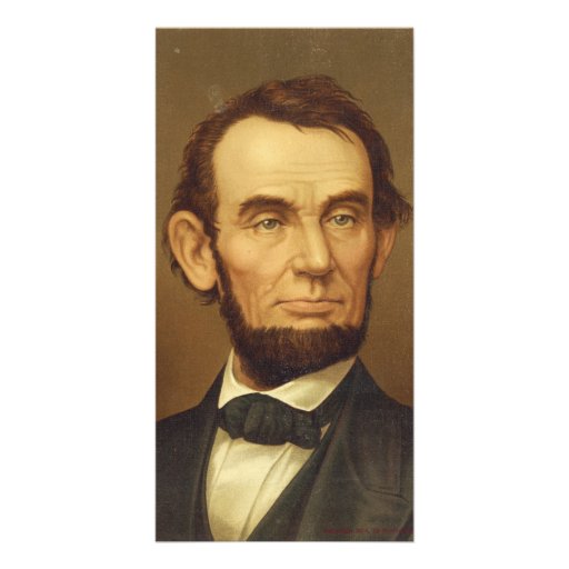 Portrait of President Abraham Lincoln Personalized Photo Card