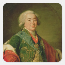 Portrait of Prince Alexander Borisovich Kurakin Square Sticker