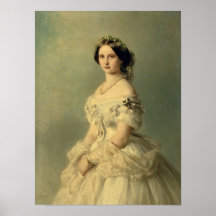 Portrait of Princess of Baden, 1856 Print