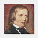 Portrait of Robert Schumann Fridge Magnets