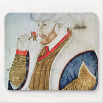Portrait of Sultan Mehmet II mousepads