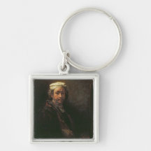 Portrait of the Artist at his Easel, 1660 Key Chain