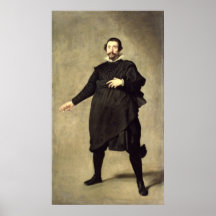 Portrait of the Buffoon Pablo de Valladolid Posters