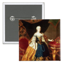 Portrait of the Empress Maria Theresa Pinback Buttons