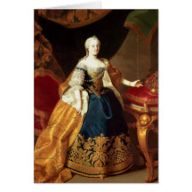 Portrait of the Empress Maria Theresa Cards