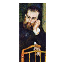 Portrait Of The Painter Alfred Sisley By Pierre-Au Rack Cards