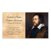 Portrait of Thomas Howard Peter Paul Rubens Business Card