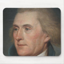 Portrait Painting of Thomas Jefferson Mousepads