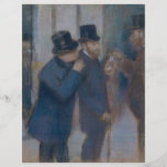 Portraits at the Stock Exchange by Edgar Degas Personalized Flyer