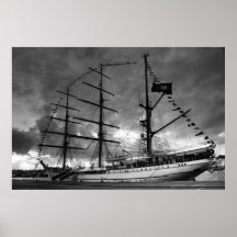 Portuguese tall ship NRP Sagres Print