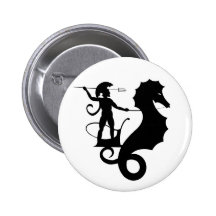 Poseidon, Greek relief design Buttons