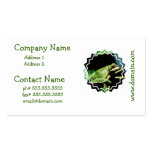 Posing Frog Business Cards business cards