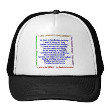 Positive Exercise Affirmations Mesh Hat