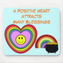Positive Heart mousepad