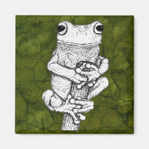 "POST GRAD" Tree Frog Magnet