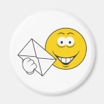 Postal Mailman Smiley Face Refrigerator Magnets