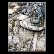 Postcard: Advice from a Caterpillar" by A. Rackham postcards