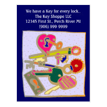 Postcard Business Key Making Maker Cutting Promote