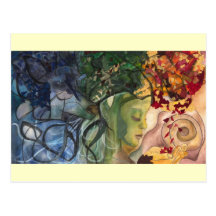 Postcard: "Deer Woman"