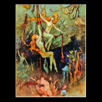 Postcard: "Fairy Mermaids" by Warwick Goble postcards