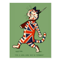 Postcard: Patriotic Cat