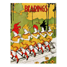 Postcard: Vintage Advertising - Bicycle Bearings