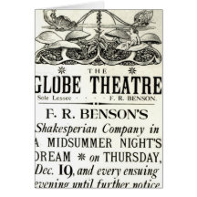Poster advertising 'A Midsummer Night's Dream' Card