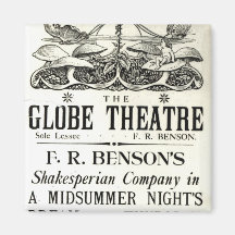 Poster advertising 'A Midsummer Night's Dream' Fridge Magnet