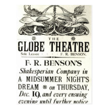 Poster advertising 'A Midsummer Night's Dream' Postcards