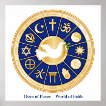 Poster, Dove of Peace, World of Faith