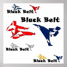 poster martial arts mma black belt