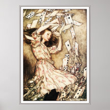 Poster/Print: Alice & the Pack of Cards