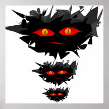 poster print monster, monster, monster
