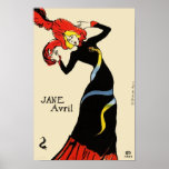 Poster/Print:  Toulouse Lautrec - Jane Avril