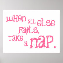 Poster - take a nap