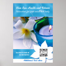 Poster Template Blue Spa