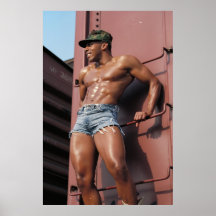 Poster, Terrance on Railroad Car