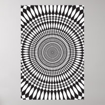 Poster: Vertigo: Black & White Abstract