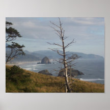 POSTER  -VIEW OF CANNON BEACH, OREGON