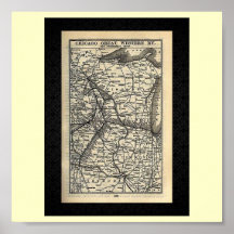 Poster-Vintage Maps-Great Western Railway