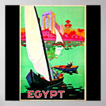 Poster-Vintage Travel Art-Egypt