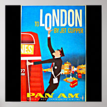 Poster-Vintage Travel Art-London