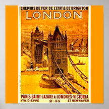 Poster-Vintage Travel Art-London 2