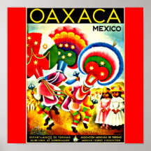 Poster-Vintage Travel Art-Oaxaca